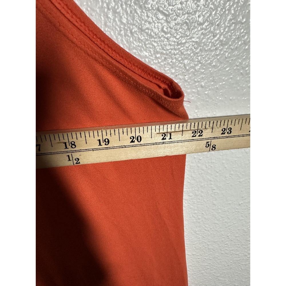 Harlow & Rose Dress Womens Large Orange Sleeveless A-Line Swing Keyhole Back - Picture 4 of 6